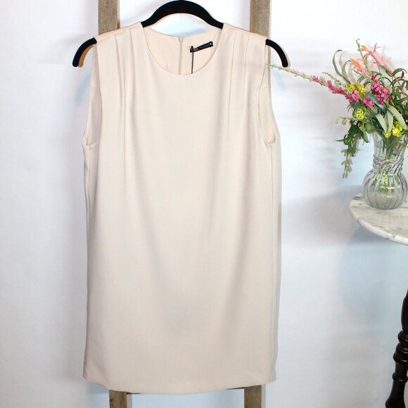 New Zara Sleeveless Chiffon Mini Dress - Picture 2 of 7